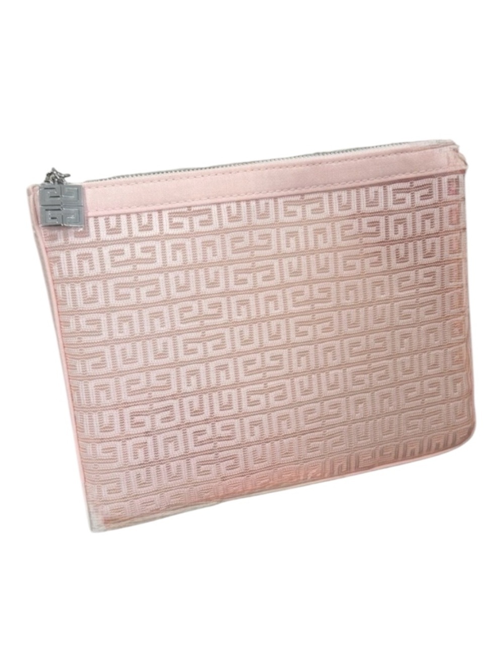 Givenchy Parfums Makeup Pouch Cosmetic Bag Transparent Flat Nude Pink New - Picture 2 of 6